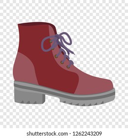 Fashion red shoe icon. Flat illustration of fashion red shoe vector icon for web design