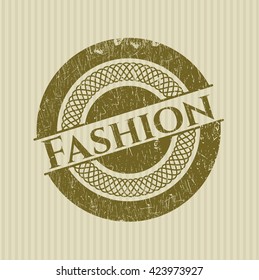 Fashion rubber grunge stamp