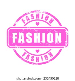 Fashion rubber stamp, vector illustration
