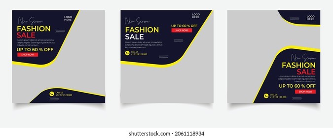 Fashion sale banner for social media	
