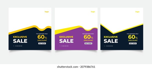 Fashion sale banner for social media