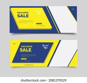 Fashion sale banner for social media