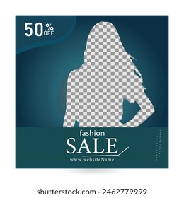 Fashion sale banner template design, suitable for web ads, social media marketing banner. editable and resizable.