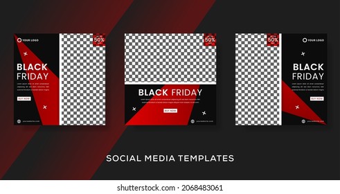 Fashion sale banner template post for black friday discount . premium vector
