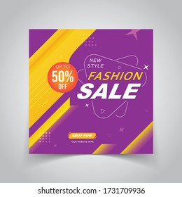 Fashion Sale business banner post social media advertisement