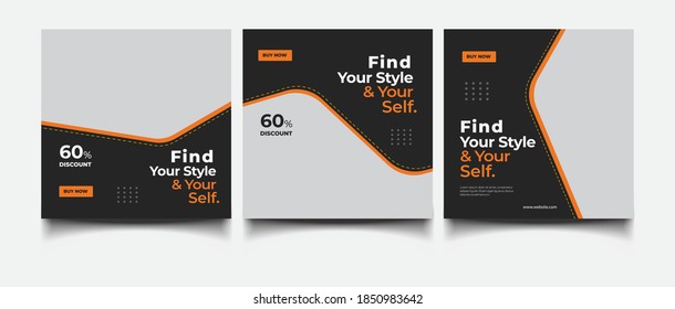 fashion sale concept banner template design. Discount abstract promotion layout poster
