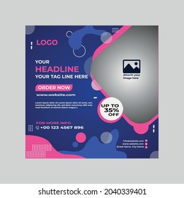 Fashion Sale Creative Social Media Design Template bundle premium vector. Instagram, facebook, ads design