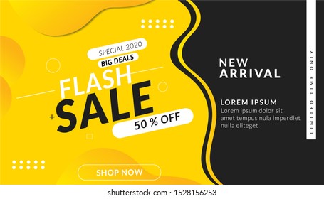 fashion sale discount banner, flayer, poster template promotion. Vector illustrasion EPS 10