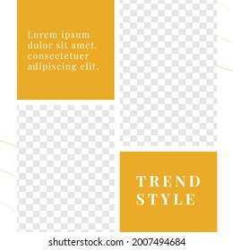 Fashion sale discount poster social media post template modern minimalist style