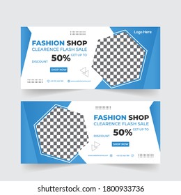 Fashion sale Facebook cover design, Facebook Banner Template Design