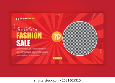 Fashion Sale flyer design templates with New Collection