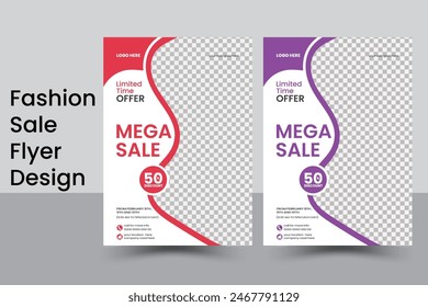 
Fashion Sale Flyer Vorlage Design , Eye catchy, voll editierbar, Vektorgrafik eps 10 version.