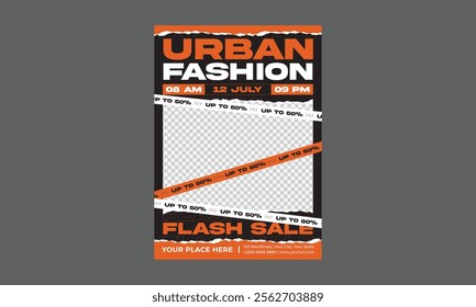 Fashion Sale Flyer. Vector banners, posters, flyers, email, newsletter, ads, promotional material. 