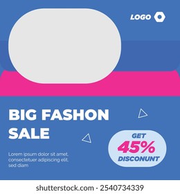 Fashion Sale Instagram Social Media Post Design