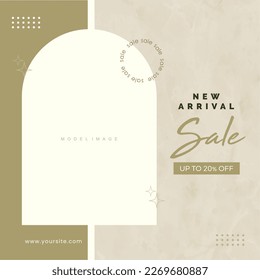 Fashion Sale Instagram Template - Boutique store Social Media template Vector layered