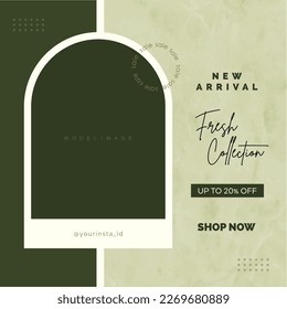 Plantilla de Instagram de la venta de moda - Tienda Boutique Plantilla de medios sociales Vector en capas