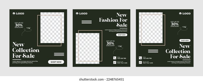 Fashion sale minimal square social media banner template. Instagram post. Social media sale post. Suitable for social media posts and web internet ads.