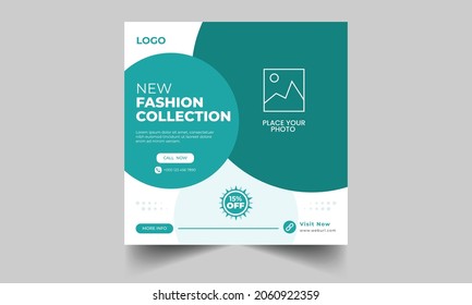 Fashion sale Minimalist banner for social media facebook cover and web advertising Premium Vector