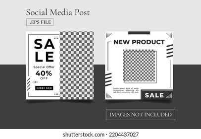 Fashion sale minimalist social media post