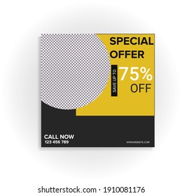 fashion sale offer banner template
