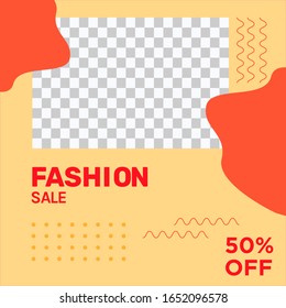 FASHION SALE OFFERS AND PROMOTION TEMPLATE BANNER DESIGN.COLORFUL FLAT COLOR BACKGROUND VECTOR. GOOD FOR SOCIAL MEDIA POST, COVER , POSTER 
