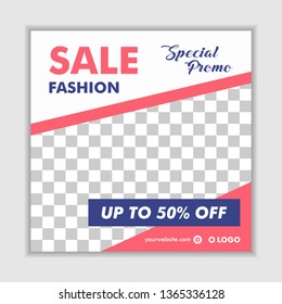Fashion Sale Social Banner Template Vector