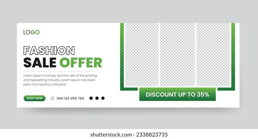 Fashion Sale Social Media Facebook Cover Design Template. Sale Social media Cover page Design Template,
Promotion Brand Fashion super sale banner. Website ad design