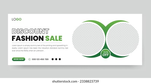 Fashion Sale Social Media Facebook Cover Design Template. Sale Social media Cover page Design Template,
Promotion Brand Fashion super sale banner. Website ad design
