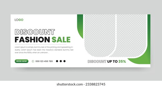 Fashion Sale Social Media Facebook Cover Design Template. Sale Social media Cover page Design Template,
Promotion Brand Fashion super sale banner. Website ad design