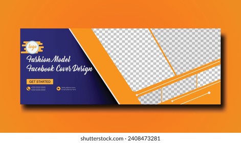 Fashion sale social media Facebook cover and web banner template design