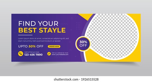 Fashion Sale Social Media Photo Cover And Web Banner Template