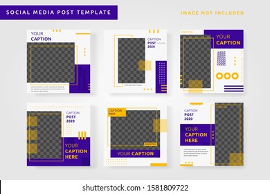 fashion sale social media post design template