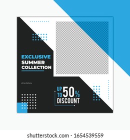 Fashion sale social media post design,Editable Post Template Banners design for Digital Marketing.Web banner
