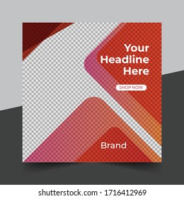 fashion sale social media post design template, Social Media Post fashion Promotion Premium Vector eps 10