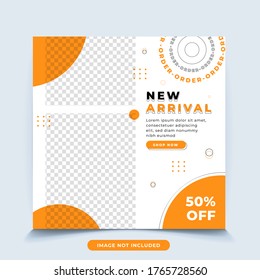 Fashion sale social media post banner template.Editable modern Social Media banner Template,Promotional web banner for social media.