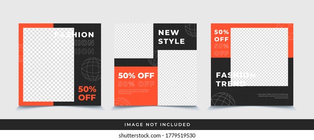 Fashion sale social media post banner template.Editable modern Social Media banner Template,Promotional web banner for social media.