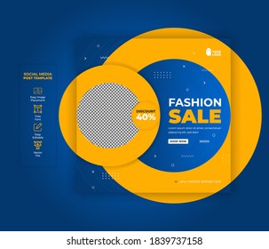 fashion sale social media post banner