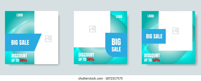 fashion sale social media post design template. web banner vector