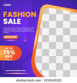 Fashion sale social media post templates