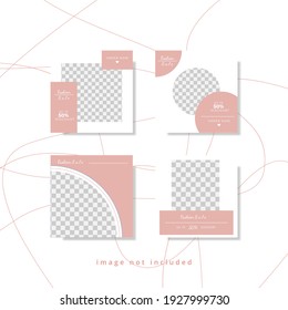 fashion sale social media post template