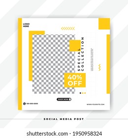 Fashion sale social media post template