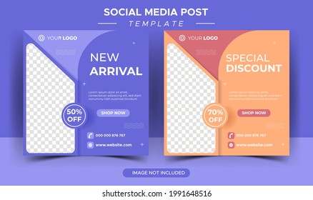 
Fashion sale social media post templates 