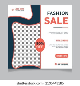 Fashion sale social media post template