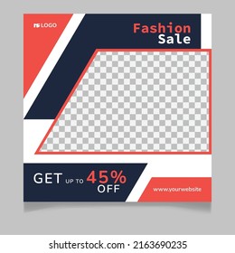 Fashion sale social media post template