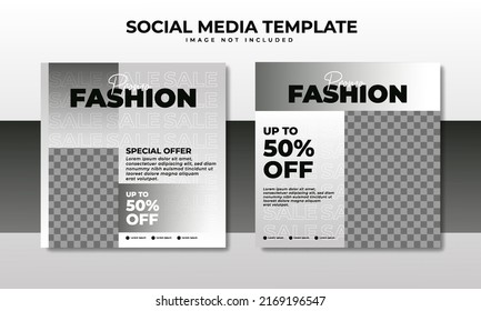 Fashion sale social media post template