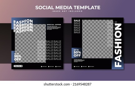 Fashion sale social media post template