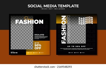 Fashion sale social media post template