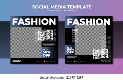 Fashion sale social media post template