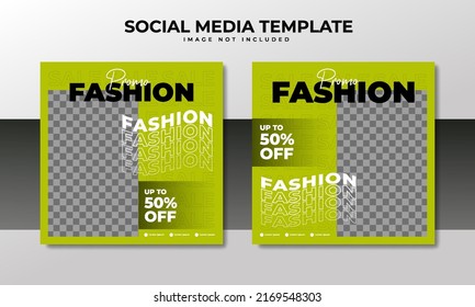 Fashion sale social media post template