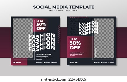 Fashion sale social media post template